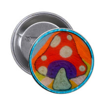 Groovy Mushroom Button