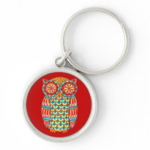 Groovy Owl keychain