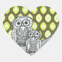 Groovy Owls stickers