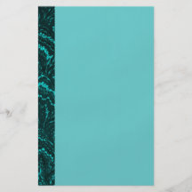Groovy Retro Abstract Swirls Aquamarine Teal Flyer