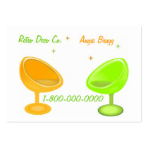 Groovy Retro Designer business cards