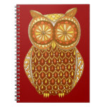 Groovy Retro Owl Notebook