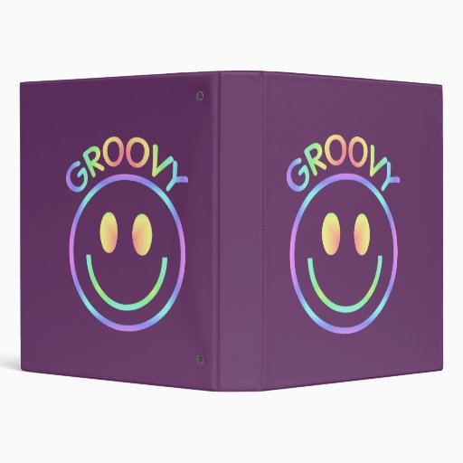 Groovy Smiley Notebook Binder