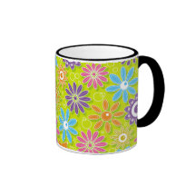 Groovy Spring Flower Power Mugs