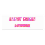Groovy Survivor Bookmark Business Cards
