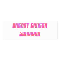 Groovy Survivor Bookmark Business Cards
