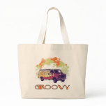Groovy Van - Retro 70's Design Canvas Bag