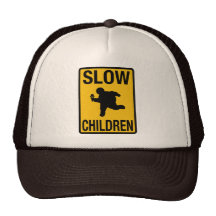 Grosse parodie de plaque de rue d'enfant d'enfants casquette de camionneur