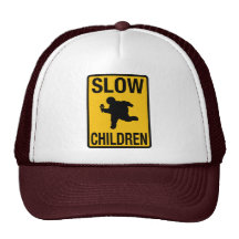 Grosse parodie de plaque de rue d'enfant d'enfants casquettes de camionneur