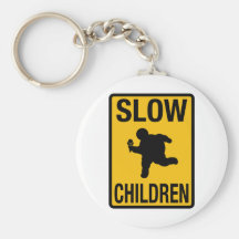 Grosse parodie de plaque de rue d'enfant d'enfants porte-clef