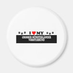 GROSSER MÜNSTERLÄDER VORSTEHHUND_ FRIDGE MAGNETS