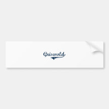 Groton Connecticut Classic Design Bumper Sticker