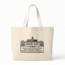 Groucho Marx on Politics Canvas Bags