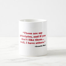 Groucho Marx - principles Mugs
