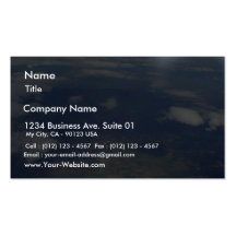 Ground Clouds From Airplane Business Card