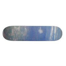 Ground Clouds From Airplane Custom Skateboard
