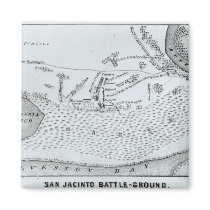 Ground Plan of the Battle of San Jacinto Refrigerator Magnet