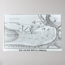Ground Plan of the Battle of San Jacinto Posters