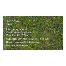 Ground Plants texture Business Card Template