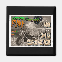 Groundhawg PUNX world tour NO MO SNO Magnet