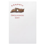 Groundhog Day Kiss Stationery Design