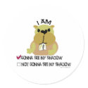 Groundhog day vote  shadow stickers