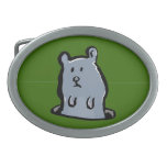 groundhog oval belt buckles
