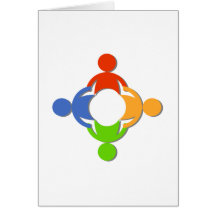 Group Holding Hands Cards