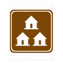 Group Lodges Highway Sign Post Cards