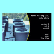 group of outside heat pumps business cards