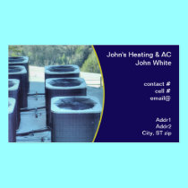 group of outside heat pumps business cards