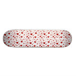 Group of Red Hearts Skateboard Deck