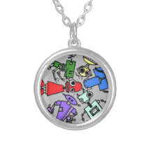 Group of robots 4 pendants
