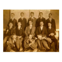 Group of Silly Poolroom Hotshots, circa 1900 Post Cards