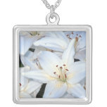 Group of White Lilies necklaces