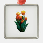 Group Orange Tulips Christmas Tree Ornament