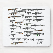 Groupe d'armes à feu tapis de souris