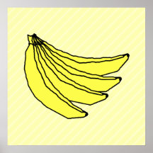 Groupe de bananes jaunes posters