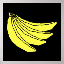 Groupe de bananes jaunes posters