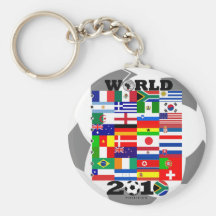 Groupe Keychain de drapeau de la coupe du monde 20 Porte-clefs