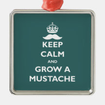 Grow a Moustache Christmas Ornaments