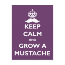 Grow a Moustache Postcards