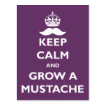 Grow a Moustache Postcards