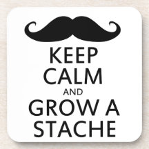 Grow a Stache Coaster
