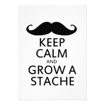 Grow a Stache Custom Invitations