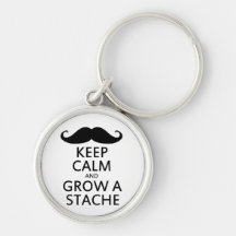 Grow a Stache Keychain