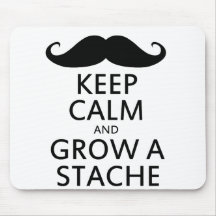 Grow a Stache Mousepads