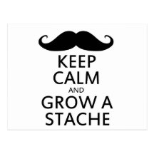 Grow a Stache Post Card
