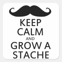 Grow a Stache Sticker