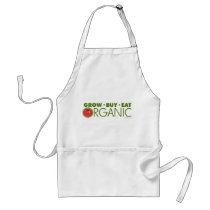 Grow, Buy, Eat Organic Aprons